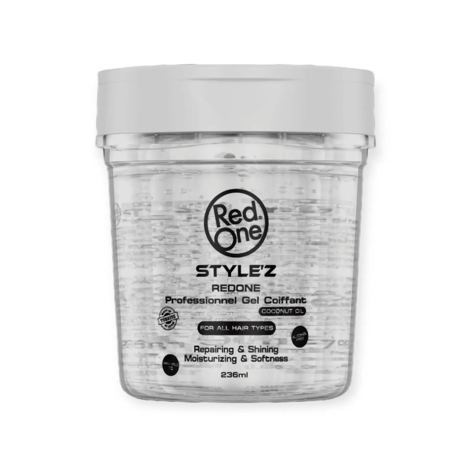 [REDONE‑HAIR‑GEL‑STYLEZ‑COCONUT‑236] RedOne | Hair Gel | Stylez Coconut Oil | 236ml