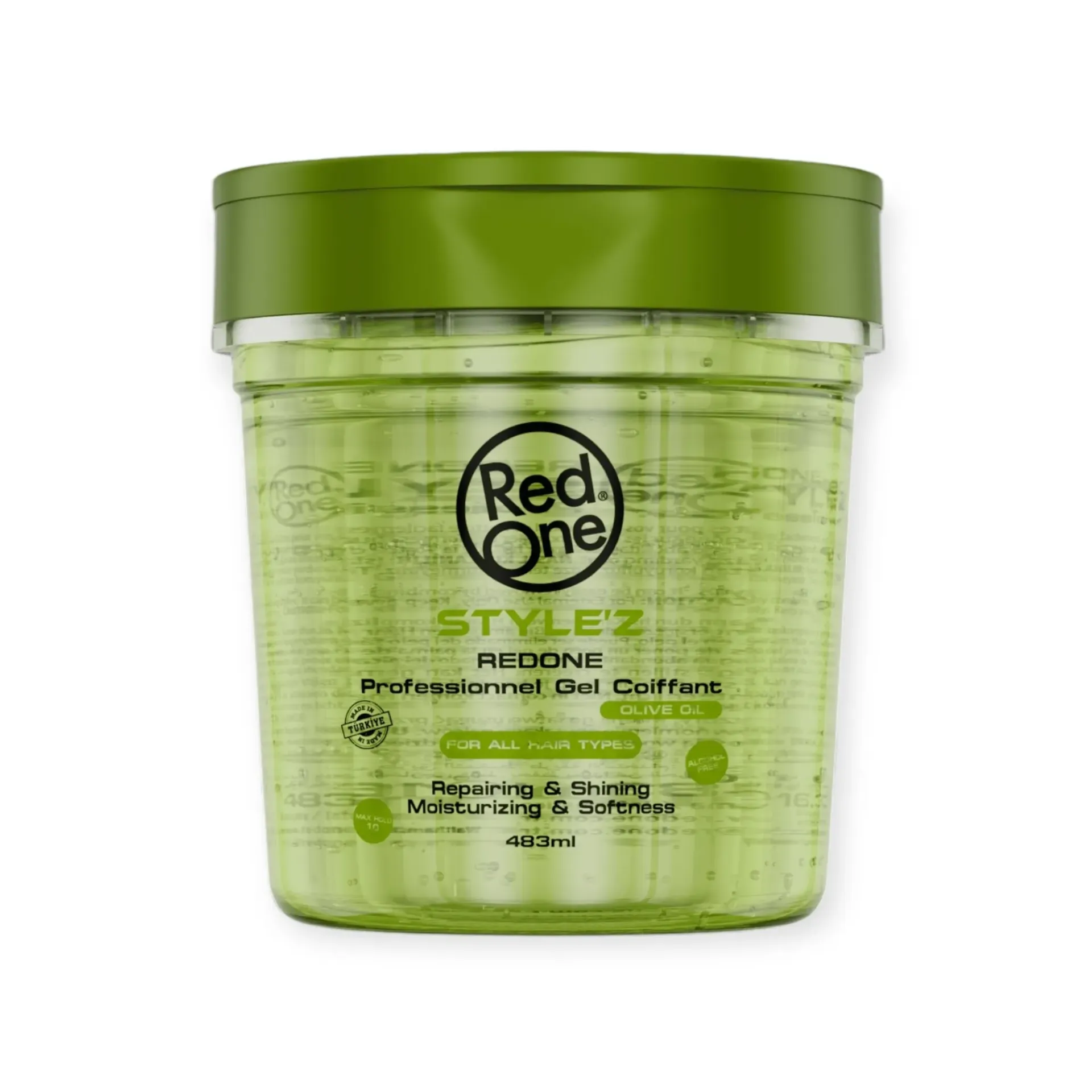 [REDONE‑HAIR‑GEL‑STYLEZ‑OLIVE‑483] RedOne | Hair Gel | Stylez Olive Oil | 483ml