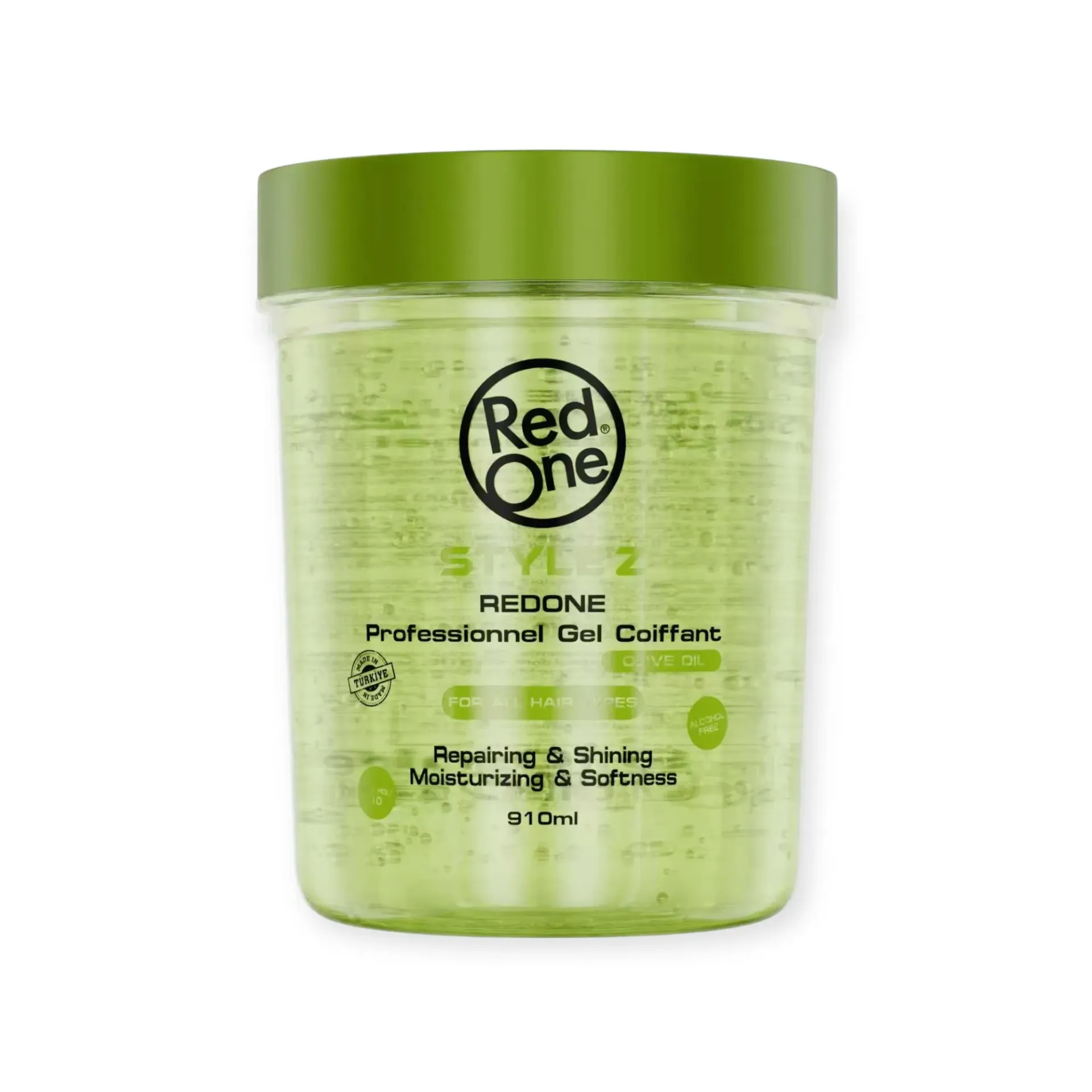 [REDONE‑HAIR‑GEL‑STYLEZ‑OLIVE‑910] RedOne | Hair Gel | Stylez Olive Oil | 910ml