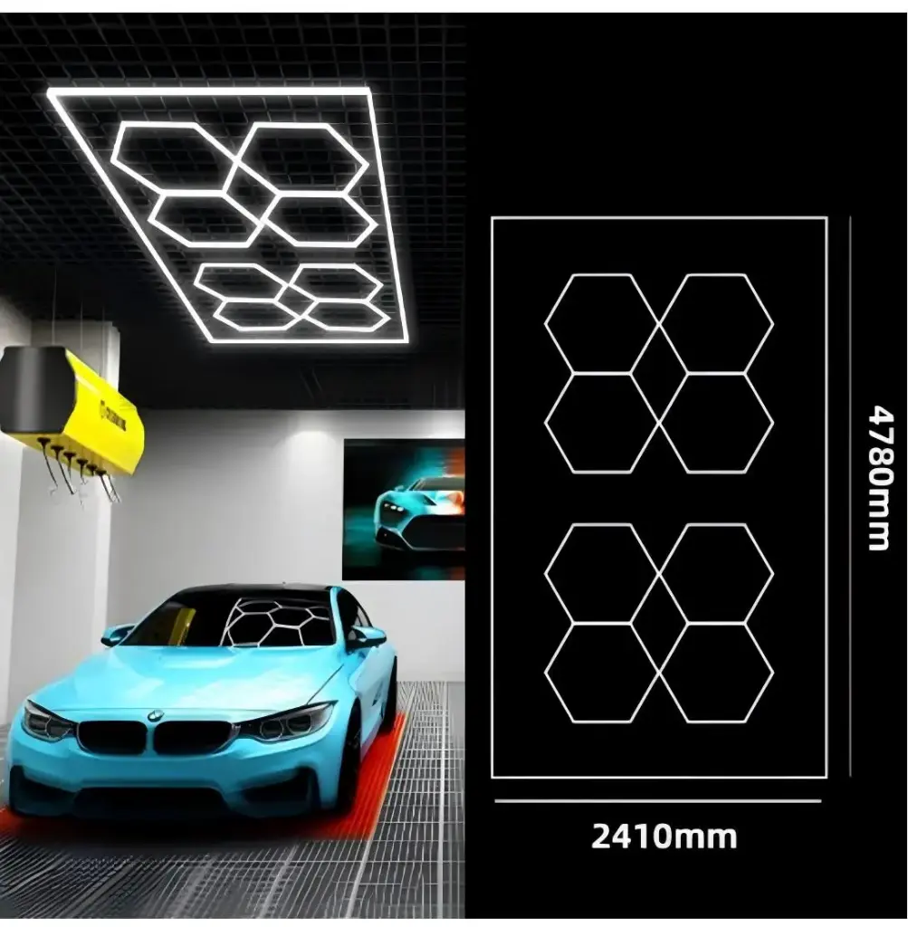 Salon Lighting | Hexagon Light | HLT-4 PC