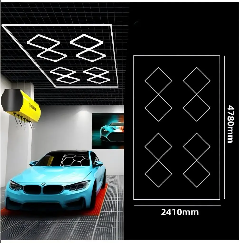 [HEX-HLT12] Salon Lighting | Hexagon Light | HLT-12 PC