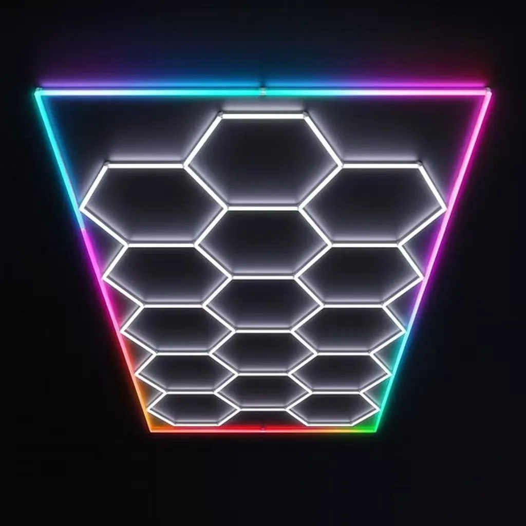 Salon Lighting | Hexagon Light | RGB
