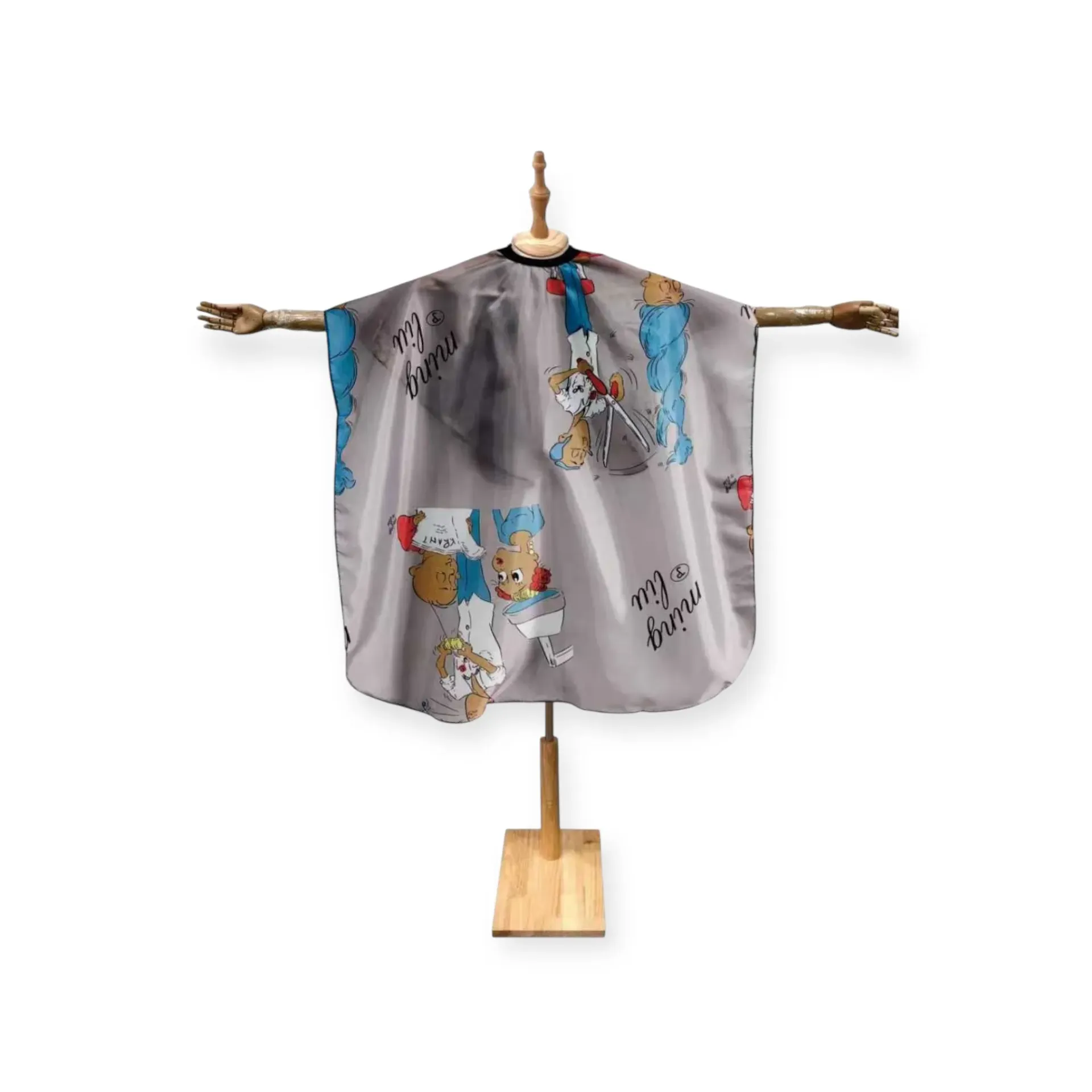 [AN-02 Super White] DITA Barber Cape – Super White Premium Barber Cape