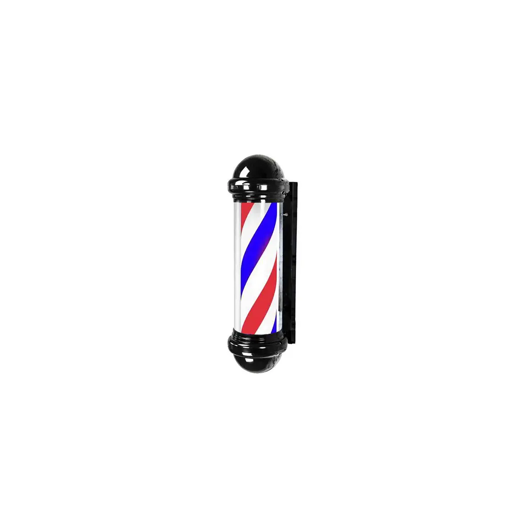 [BP-05 Black 128,5 cm] DITA Barber Pole Black BP-05 – 128.5cm | LED Rotating Classic Barbershop Sign