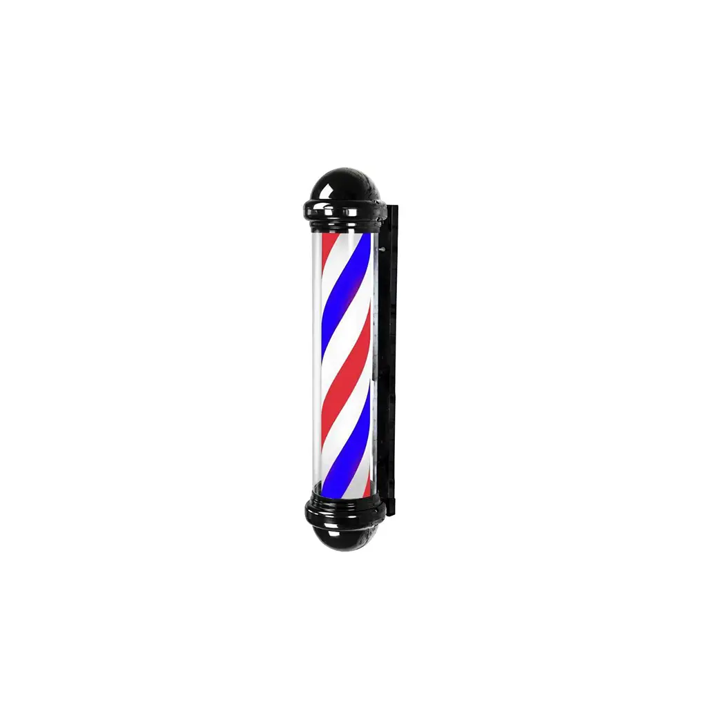 DITA Barber Pole Black BP-06 – 158.5cm | LED Rotating Classic Barbershop Sign