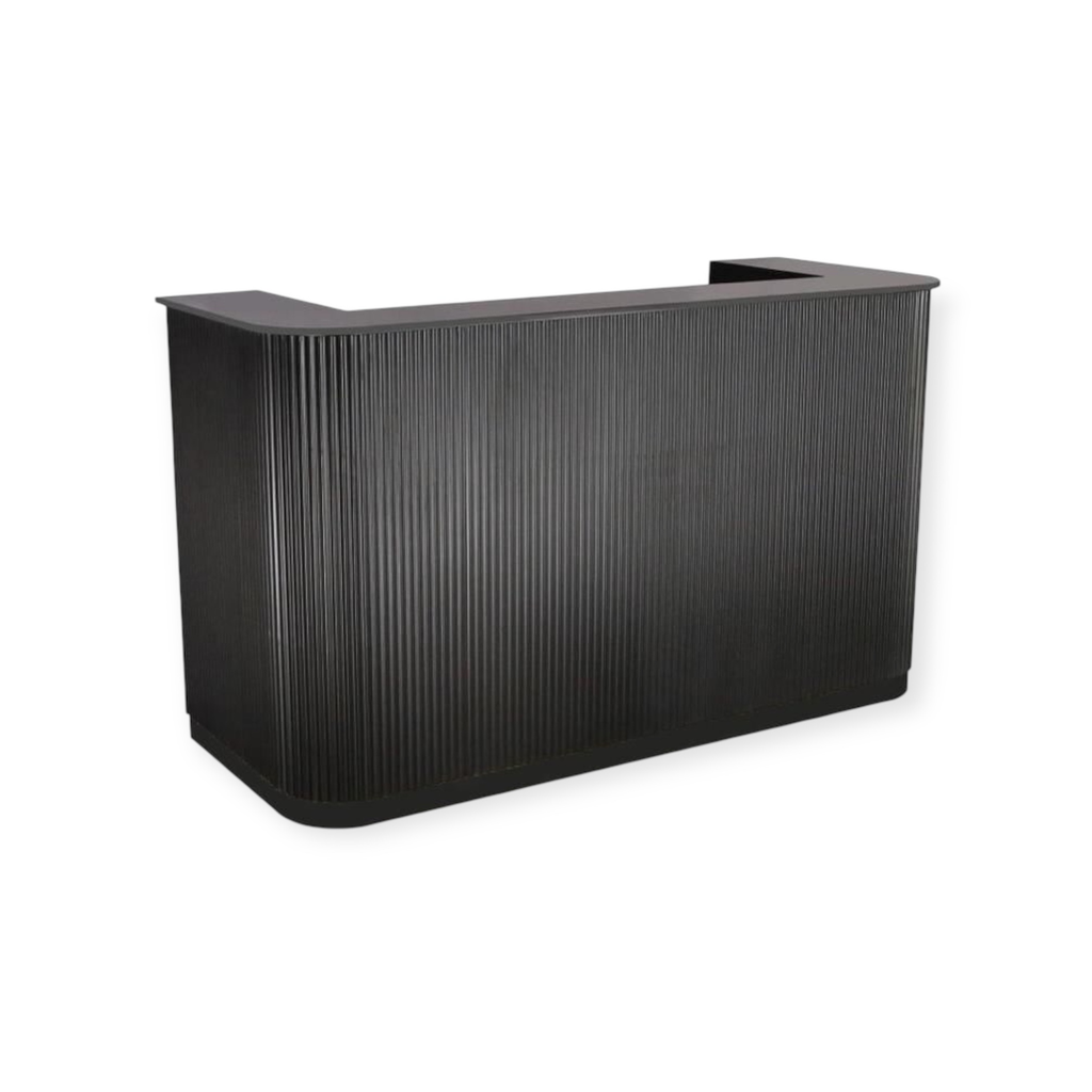 [RD-06 | Black 180cm] Reception Desk | RD-06 | Black 180cm