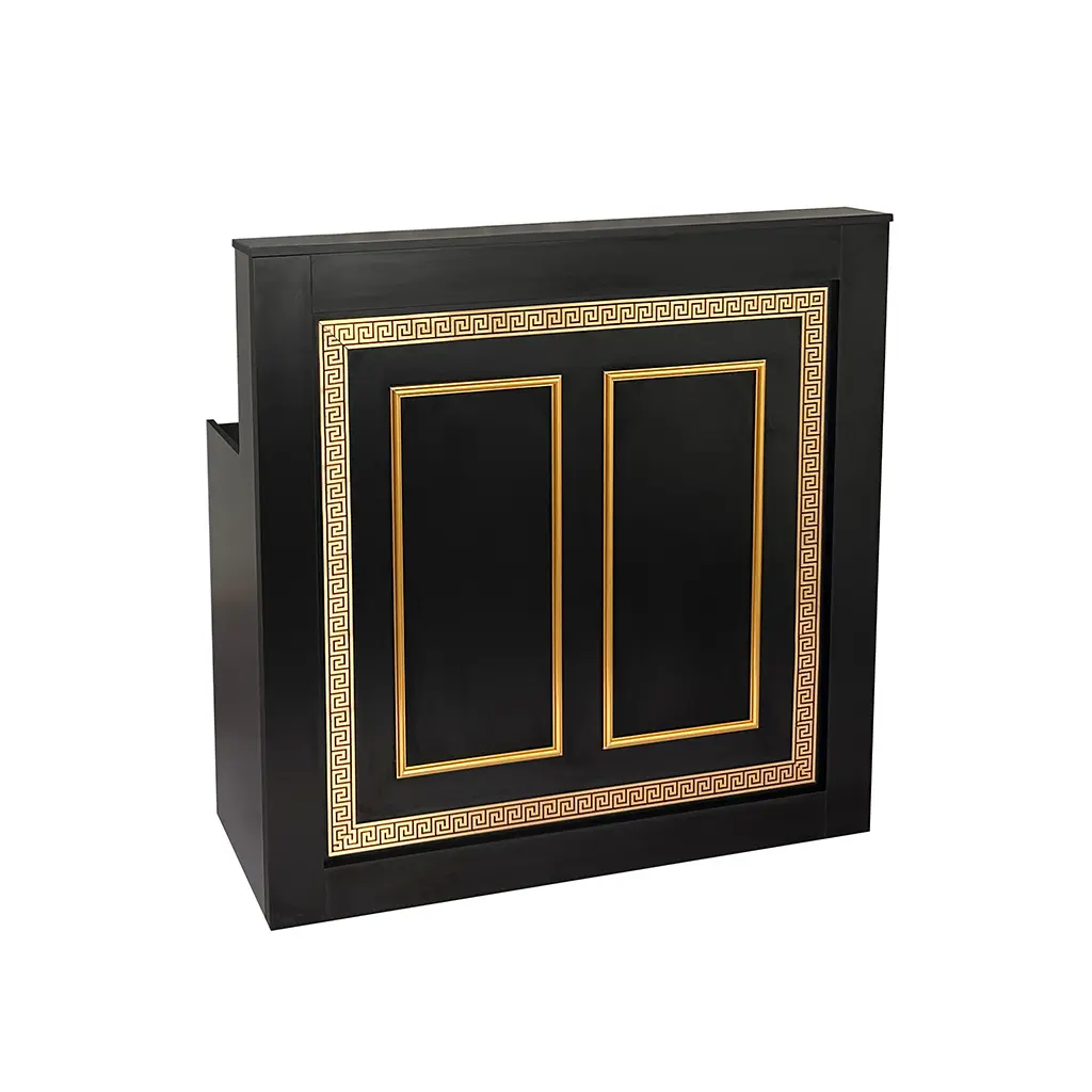 [RD-12 | Black 120cm] Reception Desk | RD-12 | Black 120cm