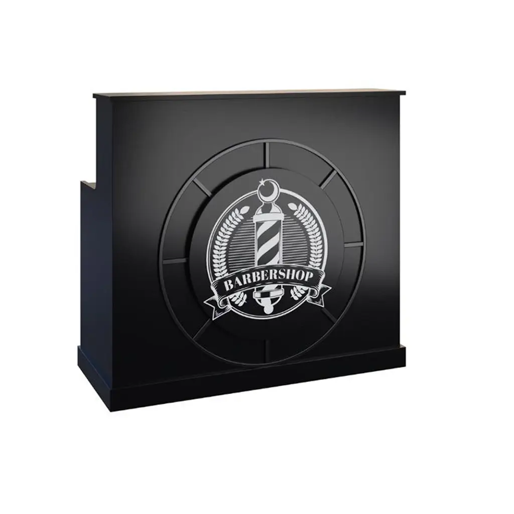 [RD-17 | Black 120cm] Reception Desk | RD-17 | Black 120cm