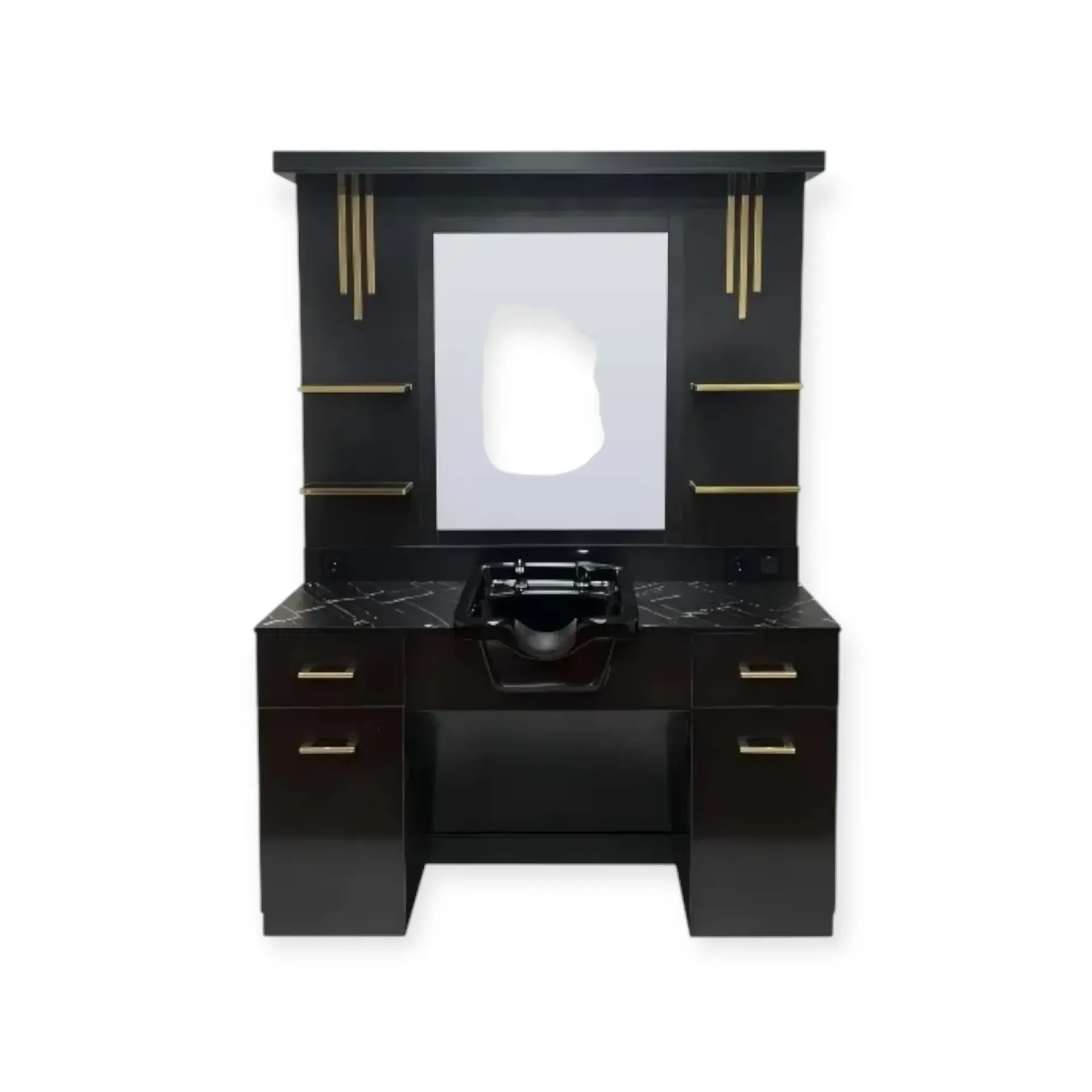 Mirror Station | MS-30-B | Black & Gold