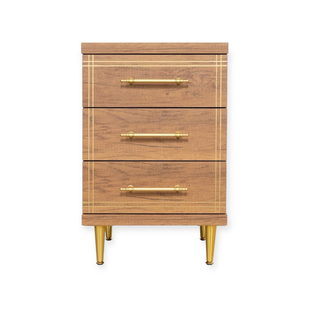 [ST-19-BAROK-3DR] Cabinet ST-19 Barok | 3-Drawer Storage Unit with Elegant Baroque Design