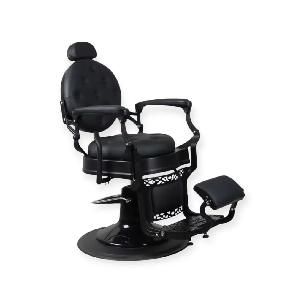 Barber Chair FR-58019-A3 | Black Matte | Dubai Pro Black (004)