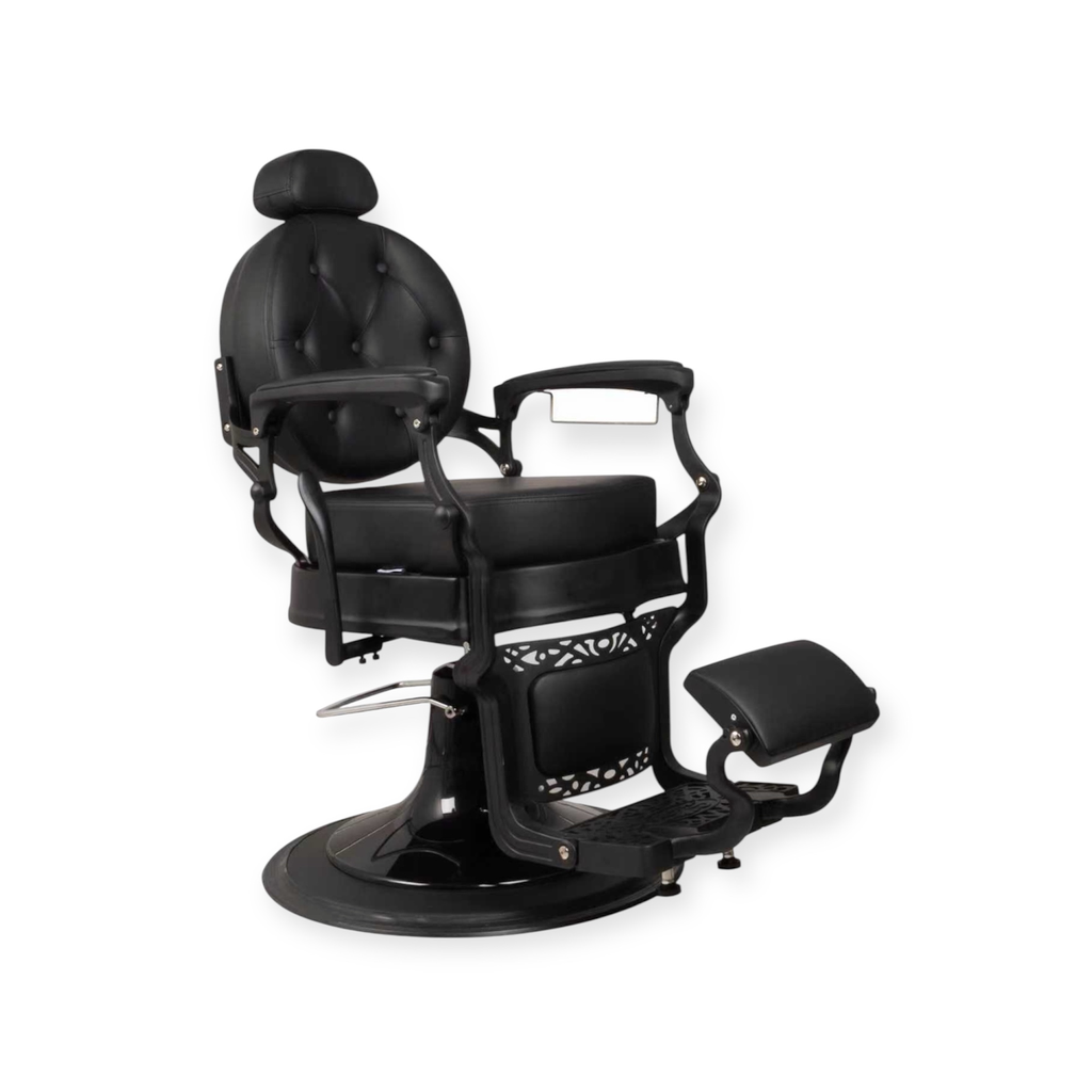 Barber Chair FR-58019-HC | Black Matte | Extra Thick | Abu Dhabi Black (004)