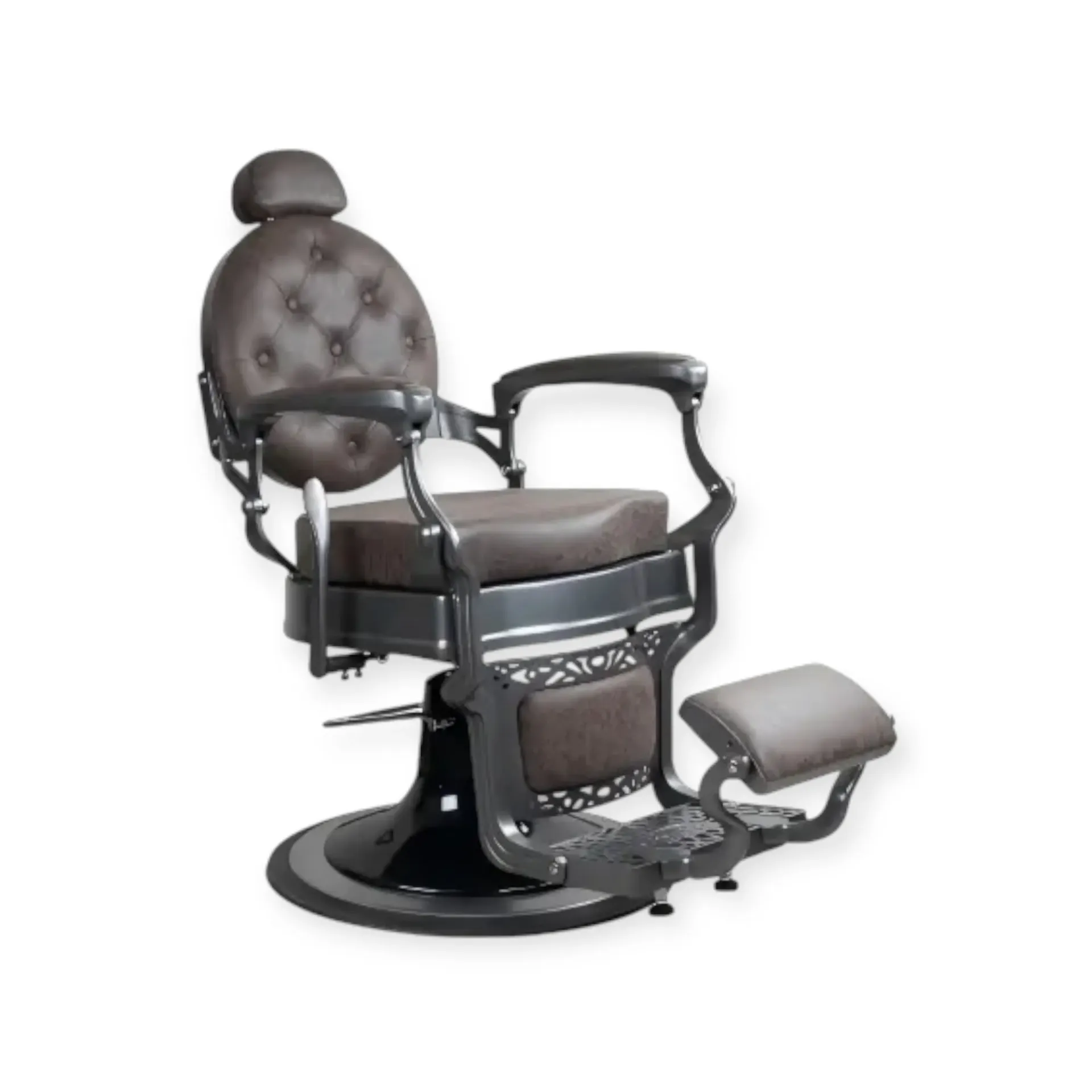 Barber Chair FR-58020-A3 | Grey Frame | Saint Paul Brown (005)