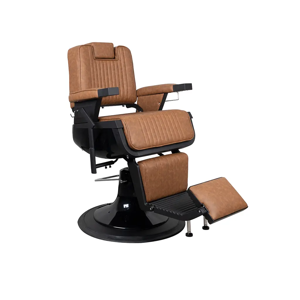 Barber Chair FR-58007-HC | Black Frame | Vilnius Tan (035)