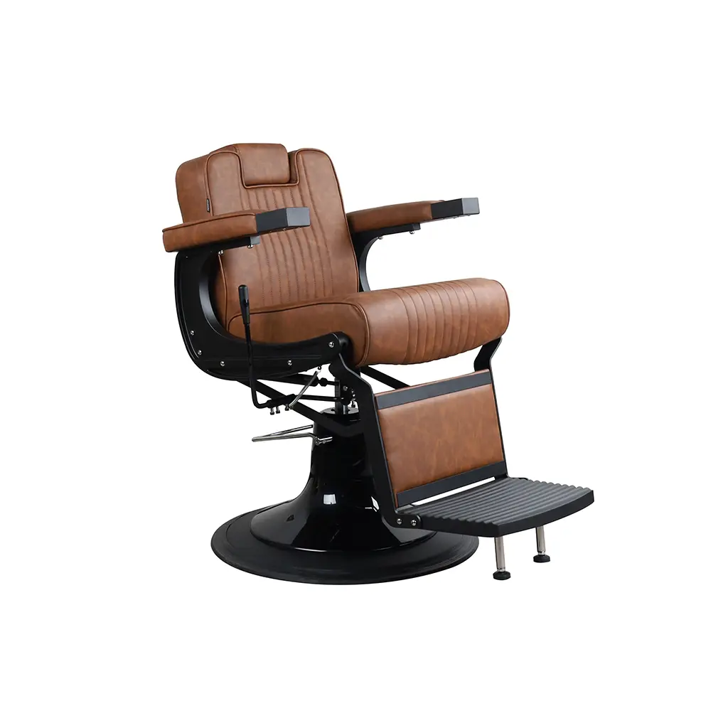 Barber Chair FR-58003-HC | Black Matte | Honolulu Tan (035)