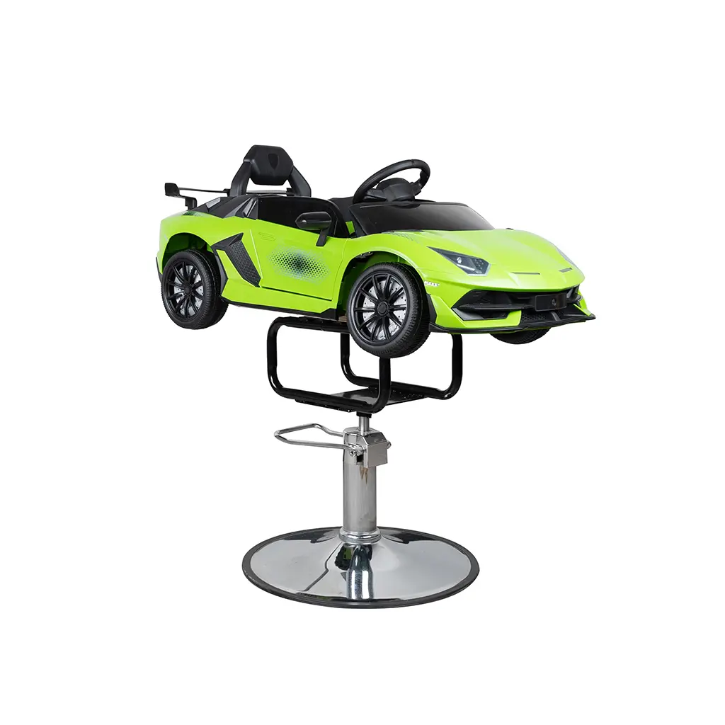 [Children Chair FR-33011-GR] Children Barber Chair FR-33011-GR Madrid Green | Kids Car Salon Chair