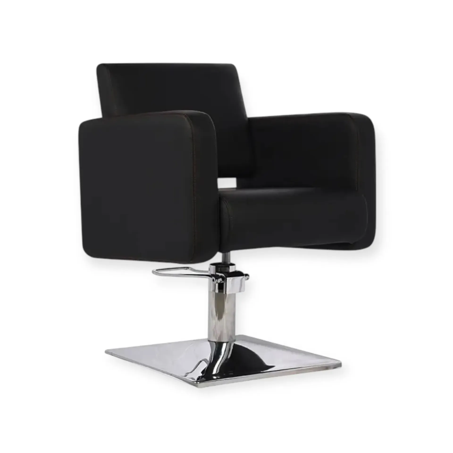 Salon Chair FR-88006-D1 | Silver Frame | Darwin Black (004)