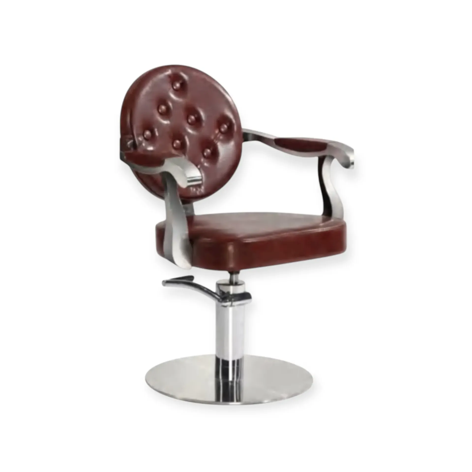 Salon Chair FR-88065-E2 | Silver Frame | Bern Brown (005)