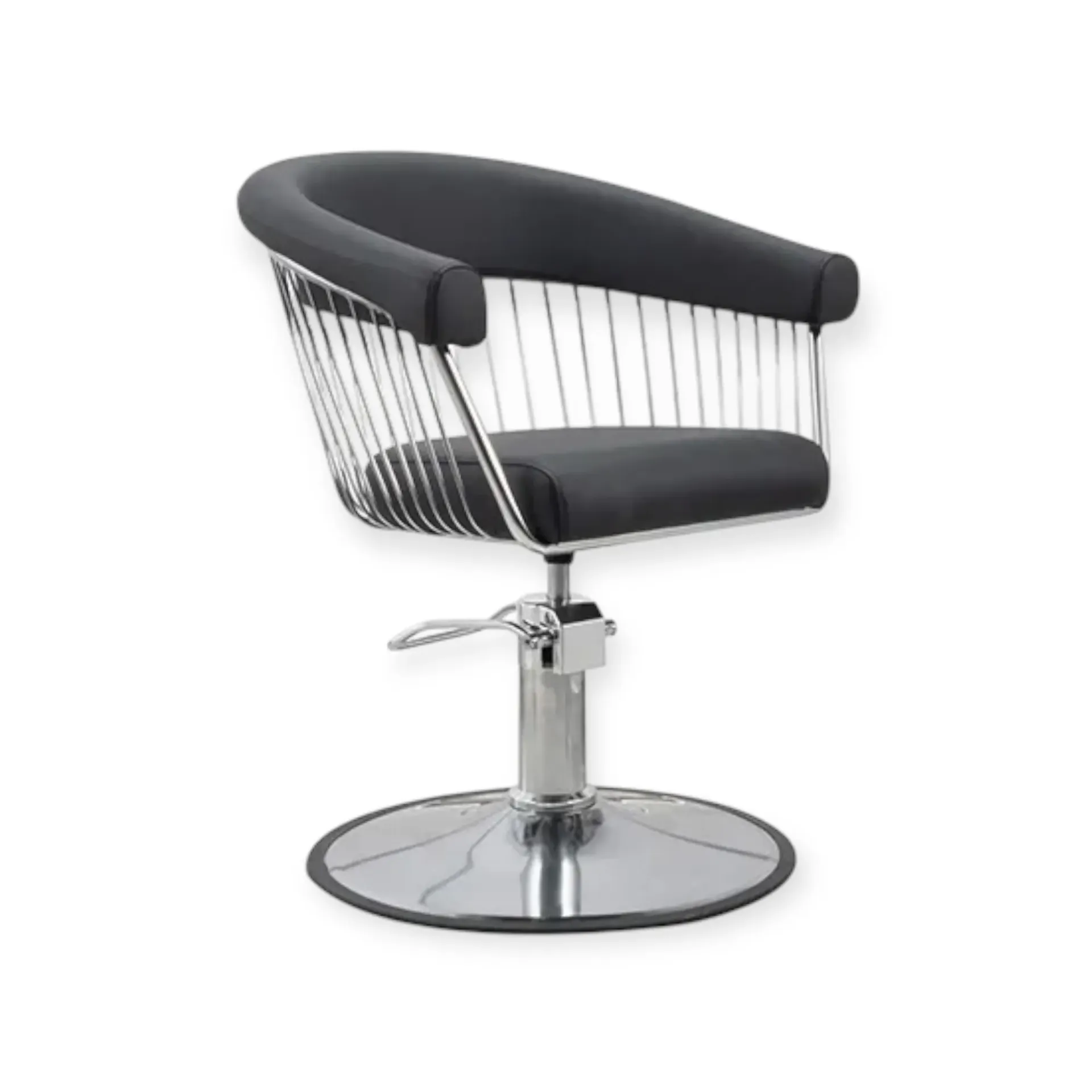 [SC-FR-88064-C4-SILVER] Salon Chair FR-88064-C4 | Silver Frame