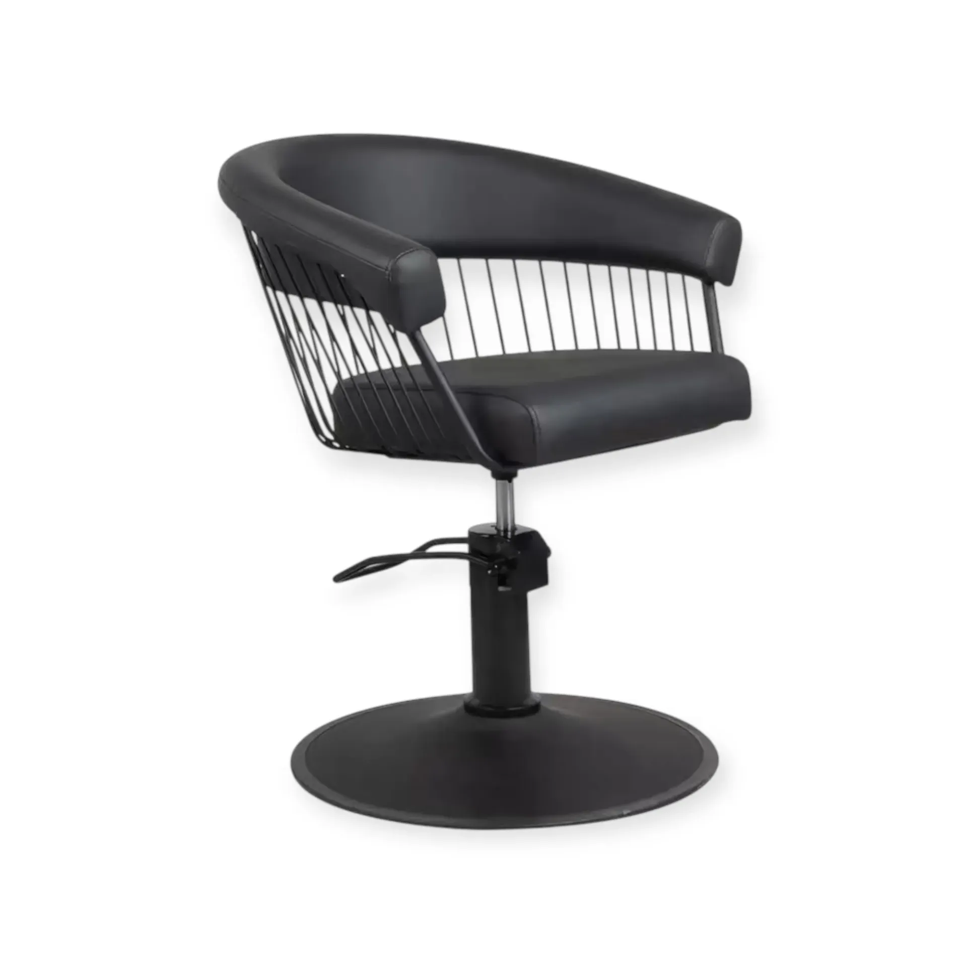 [SC-FR-88064-C4-ALLBLACK-Black004] Salon Chair FR-88064-C4 | All Black | Black (004)