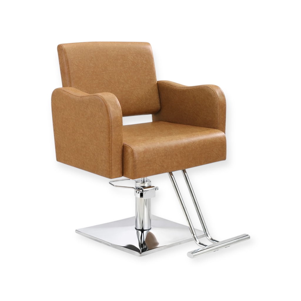 [SC-FR-88007-SM-Tan035] Salon Chair FR-88007-SM | Tan (035)