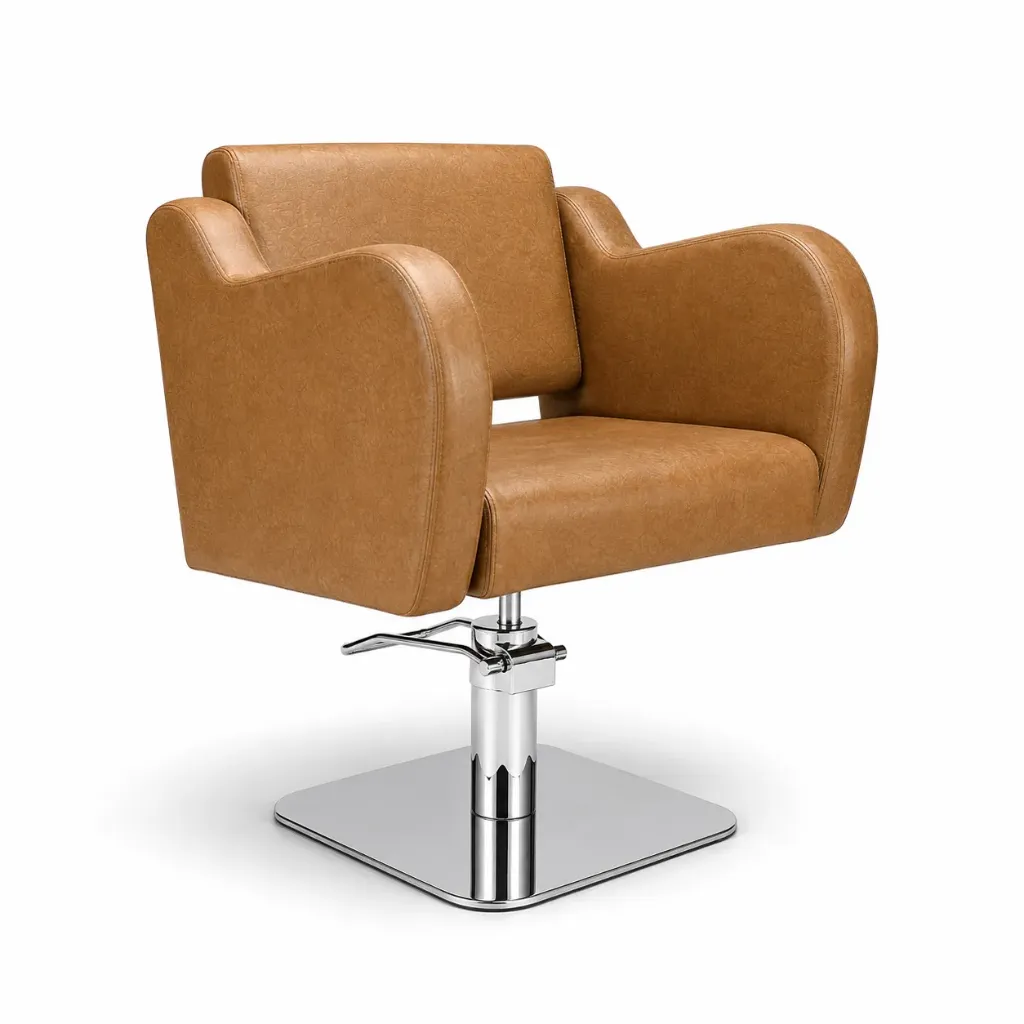 [SC-FR-88007-SM-Tan035] Salon Chair FR-88007-SM | Tan (035)