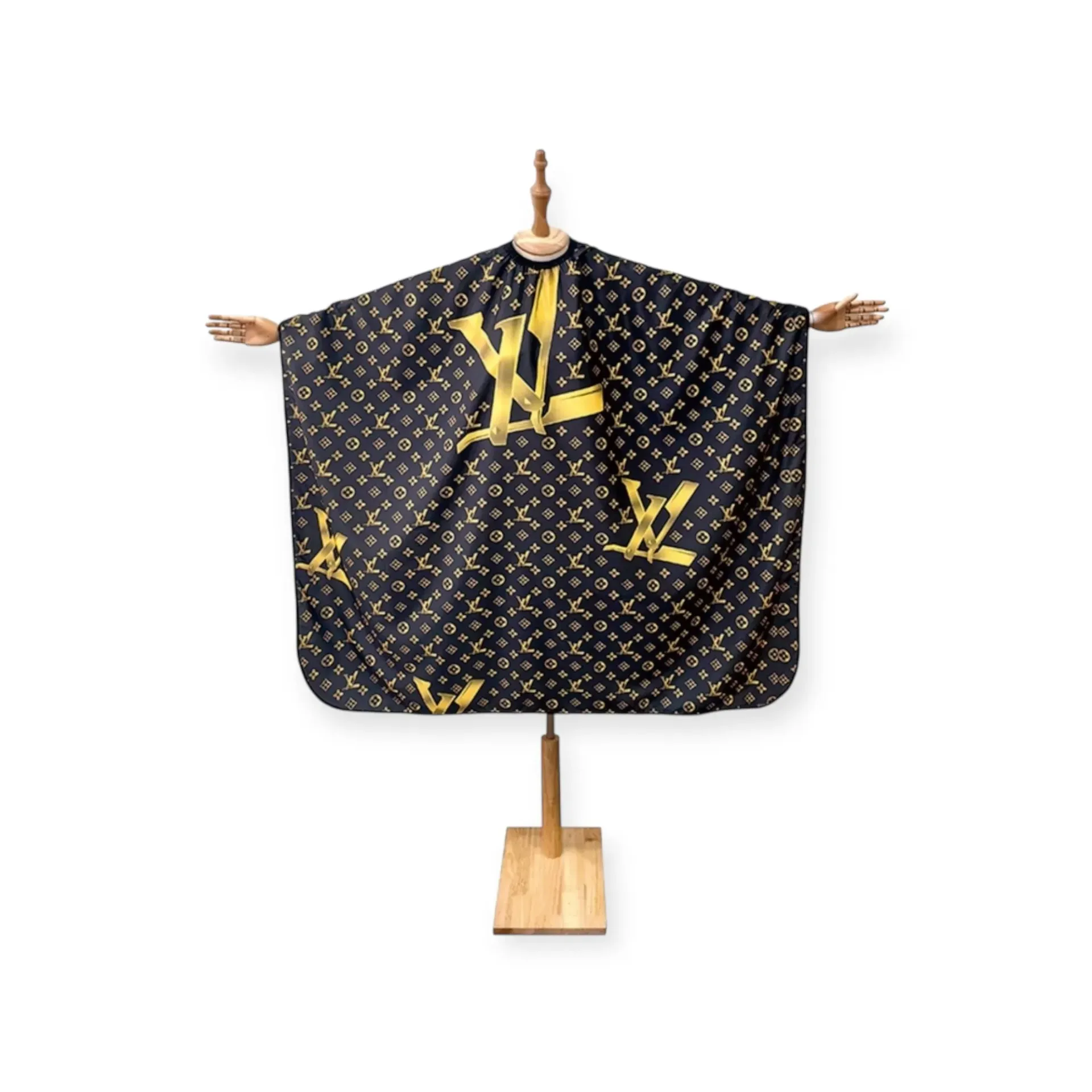 [800-14 / WS-078] DITA Barber Cape – Gold Pattern Cutting Cape