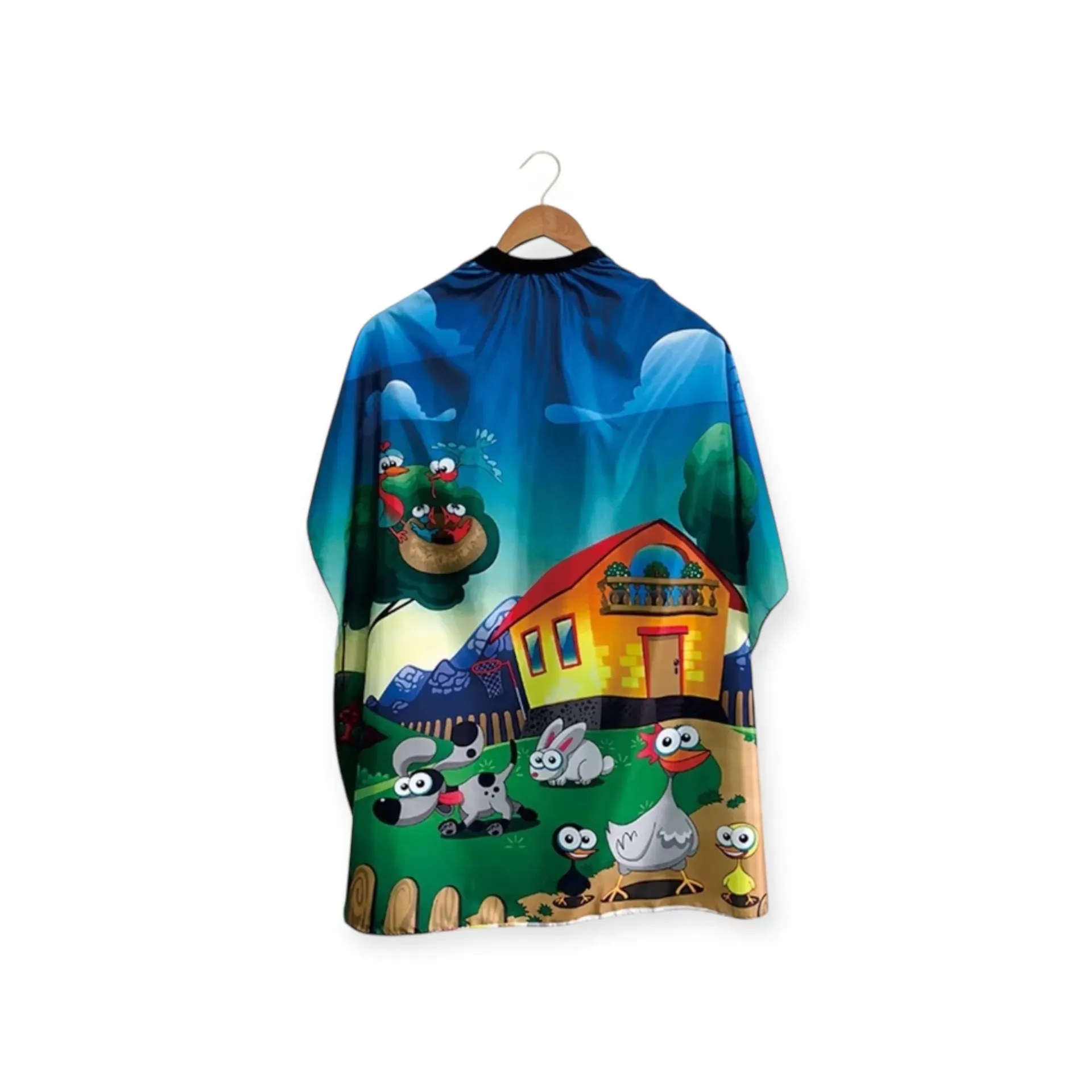 [800-22 / WS-202] DITA Kids Barber Cape – Fun Cartoon Design Haircut Cape