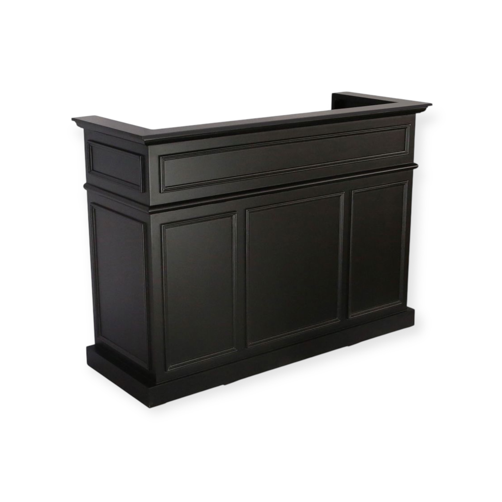 [Reception Desk | RD-03 | Black 140cm] Reception Desk | RD-03 | Black 140cm