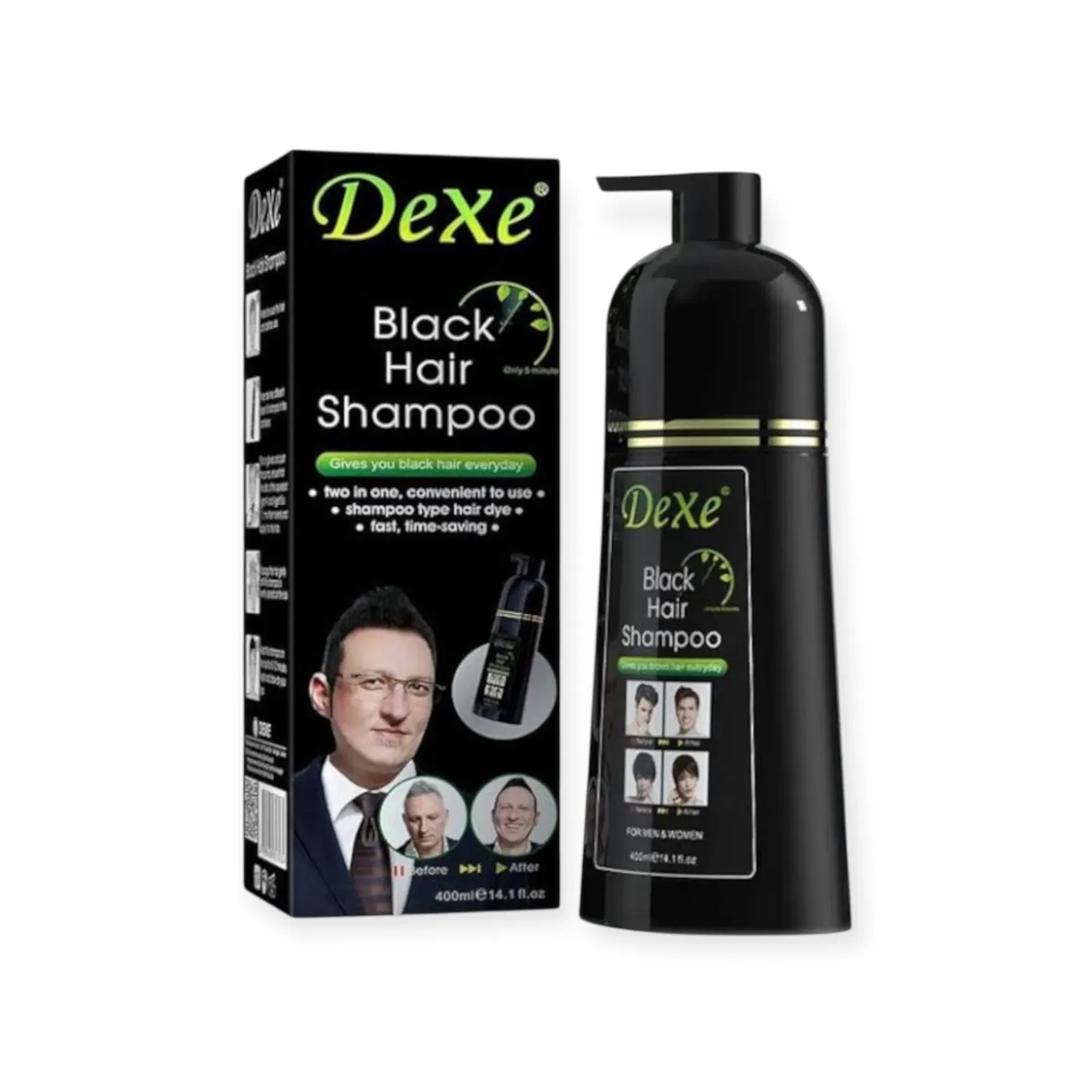 [Dexe Hair Color Shampoo Black | 1000ml] Dexe Hair Color Shampoo Black | 1000ml