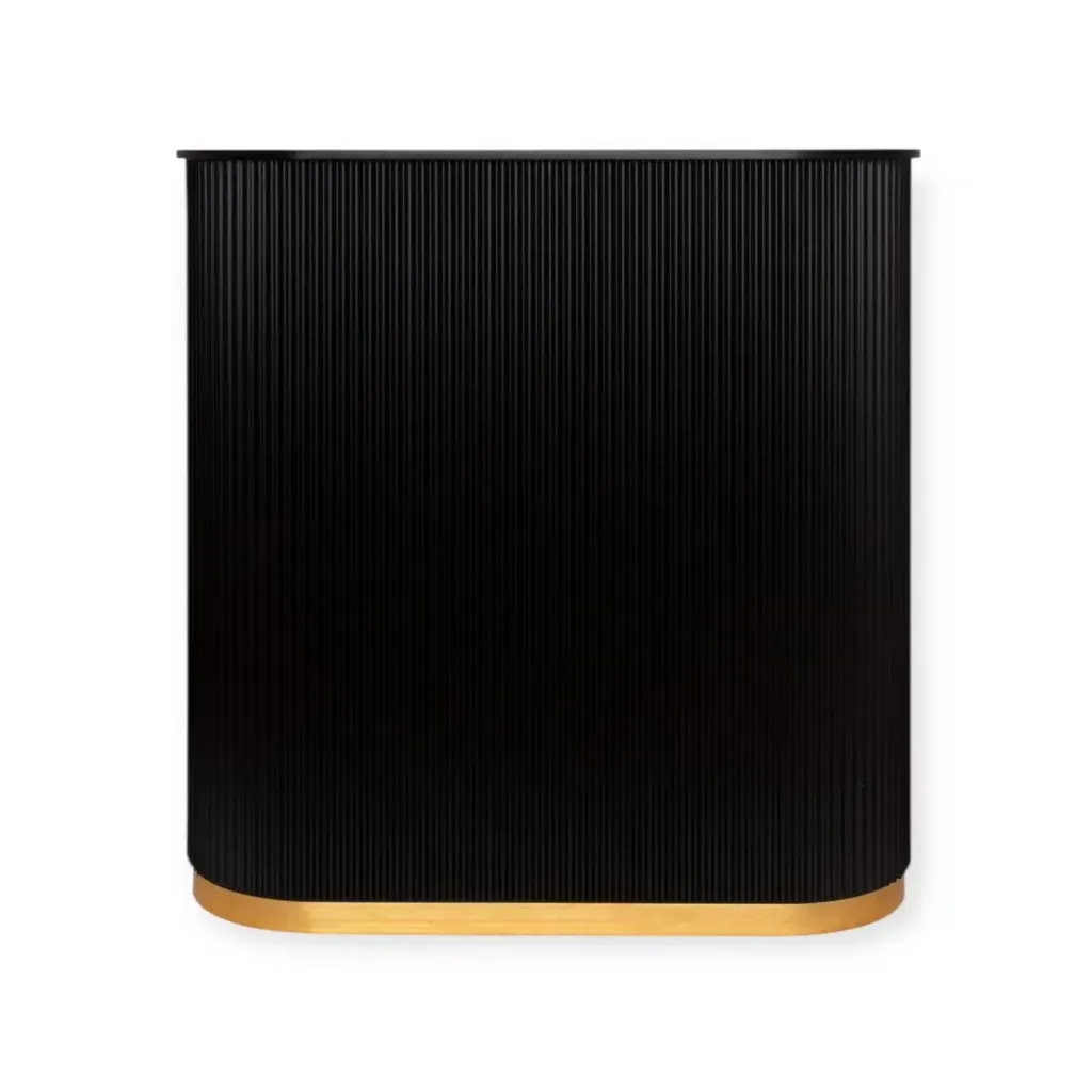 [RD-01-BL | Black 120cm] Reception Desk | RD-01-BL | Black 120cm