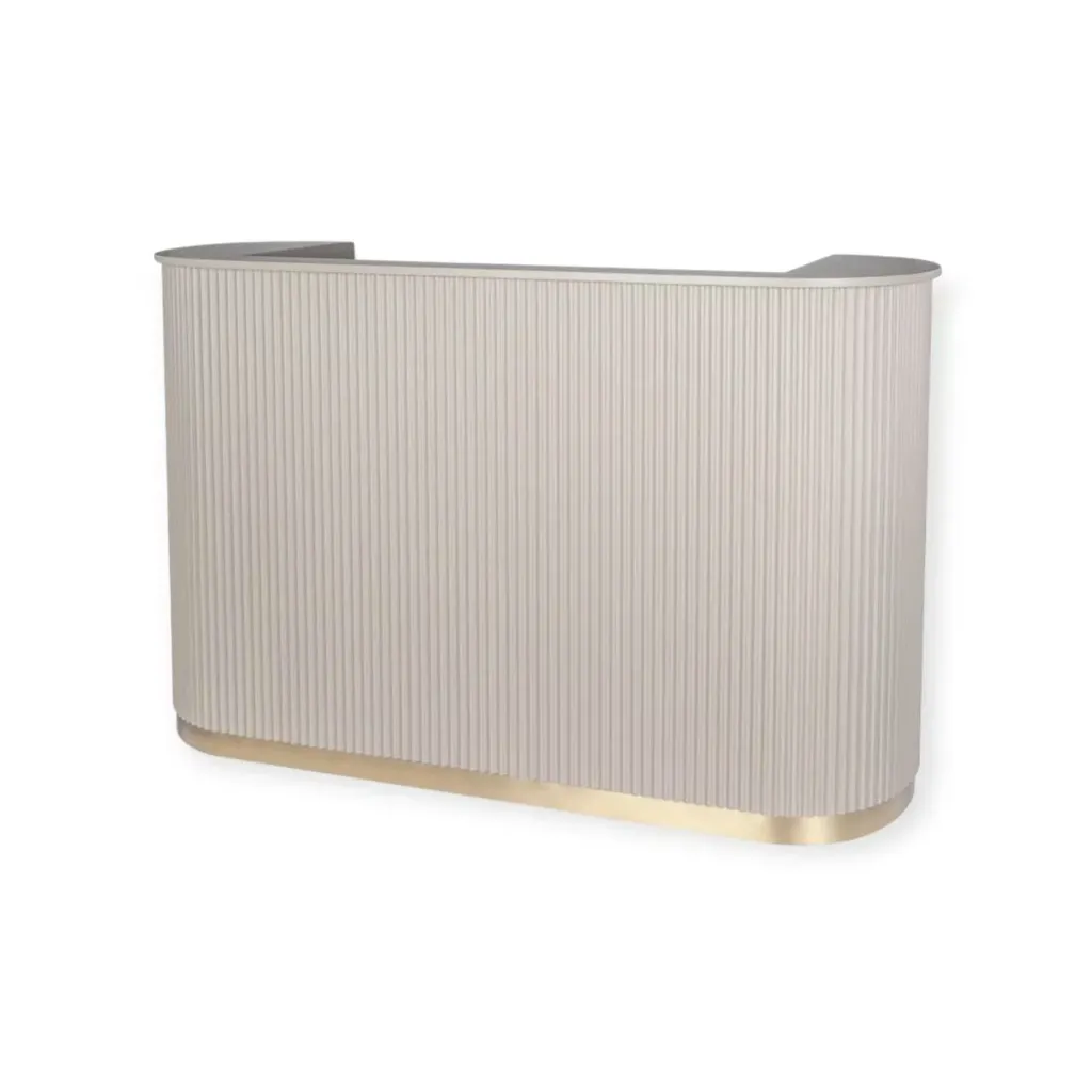 [RD-05-LT | Latte 180cm] Reception Desk | RD-05-LT | Latte 180cm