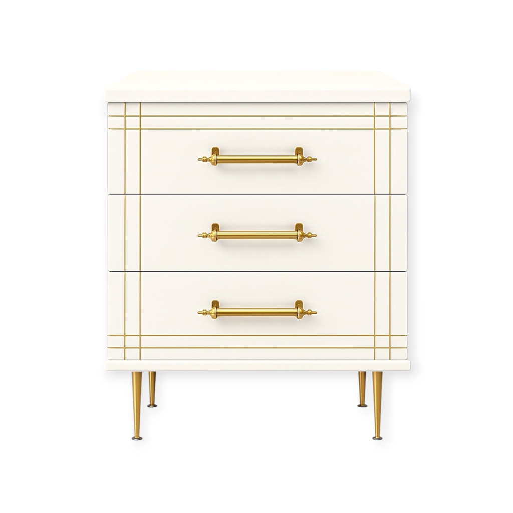 [K3-WHT-TR-3DR-WHITE] Cabinet K3 White TR | 3-Drawer Storage Unit with Crisp White Finish