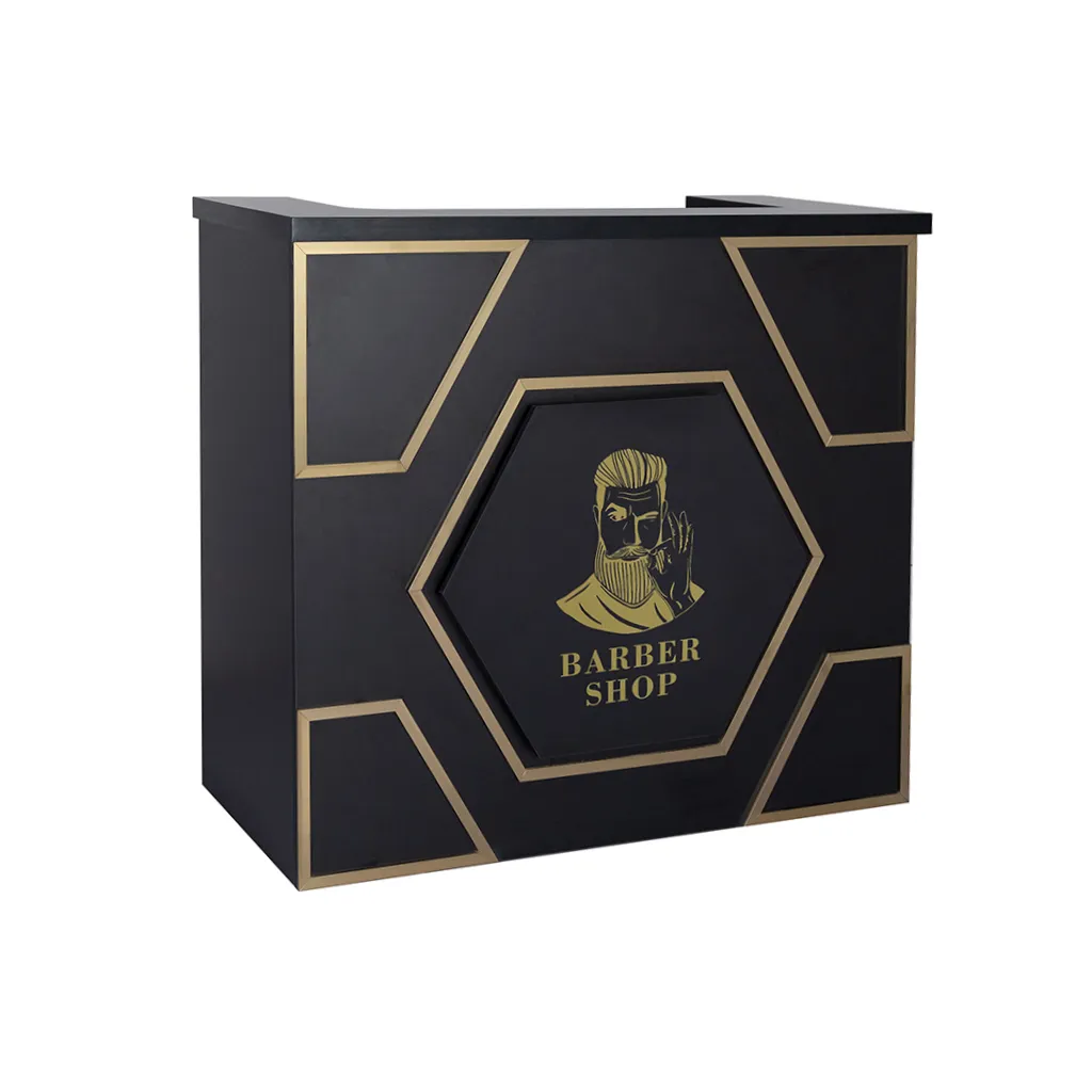 [RD-08 | Black 120cm] Reception Desk | RD-08 | Black 120cm