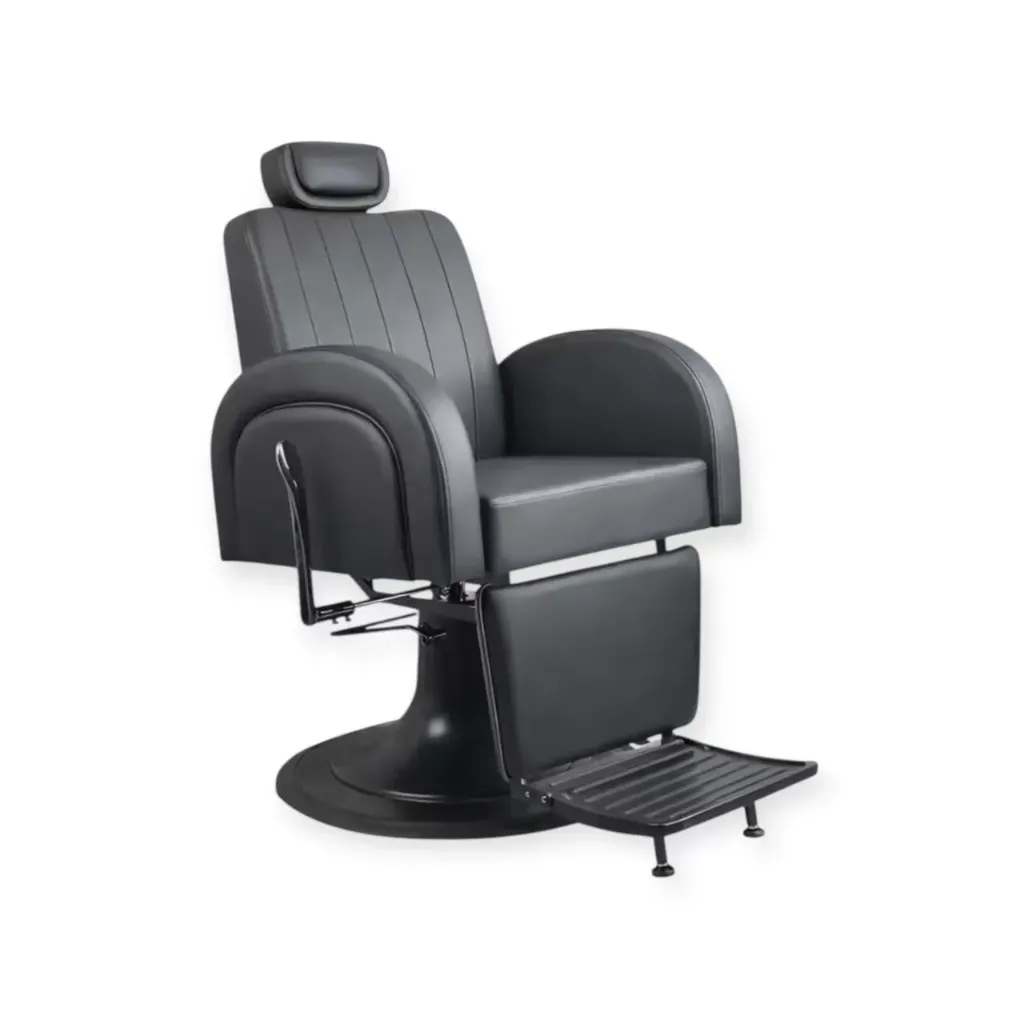 Barber Chair FR-58059-A3 | Black Matte | Philadelphia Black (004)