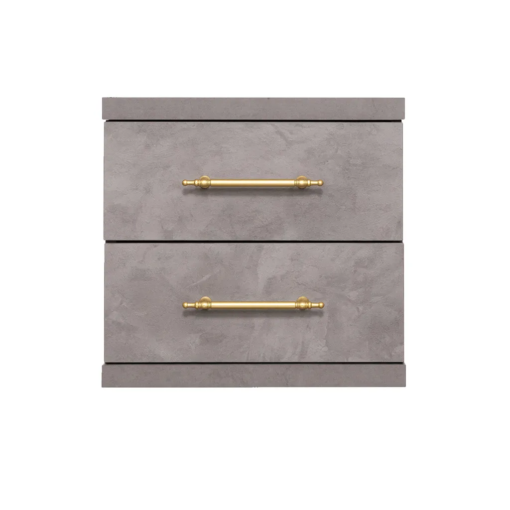 [ST-20-1282-2DR] Cabinet ST-20 | Colour 128-2 | 2-Drawer Storage Unit with Gold Accents