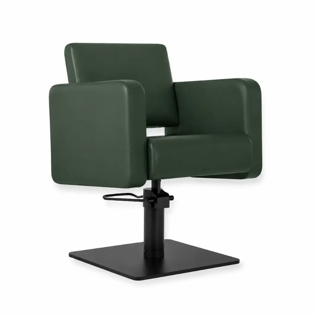 Salon Chair FR-88006-C5 | Black Frame | Darwin Green (026)