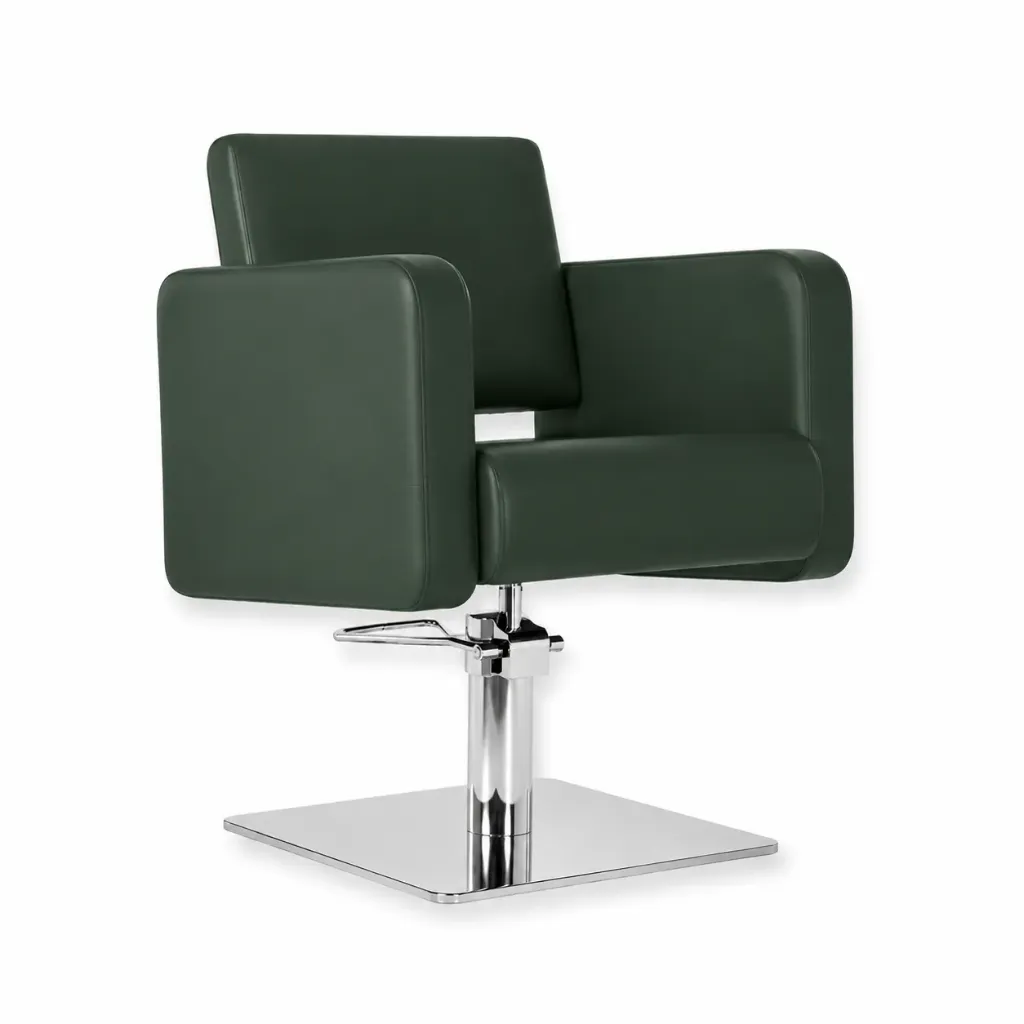 Salon Chair FR-88006-D1 | Silver Frame | Darwin Green (028)