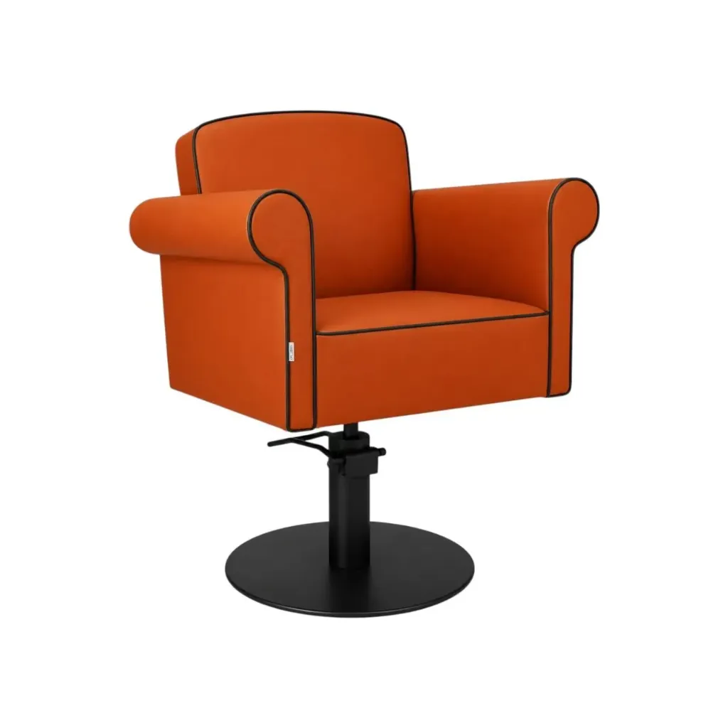 Salon Chair CZ-002OG-C6 | Black Frame | Orange
