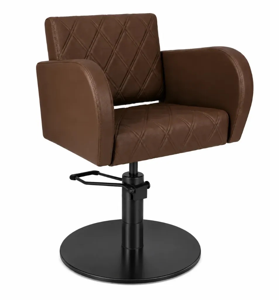 Salon Chair CZ-001TN-C5 | Black  Frame | Tan 035