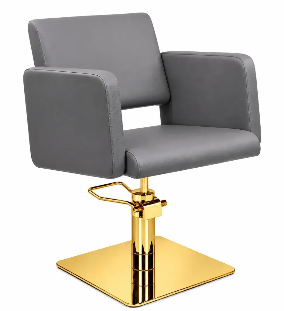 Salon Chair CZ-009EY-C6 | Gold  Frame | Grey (014)